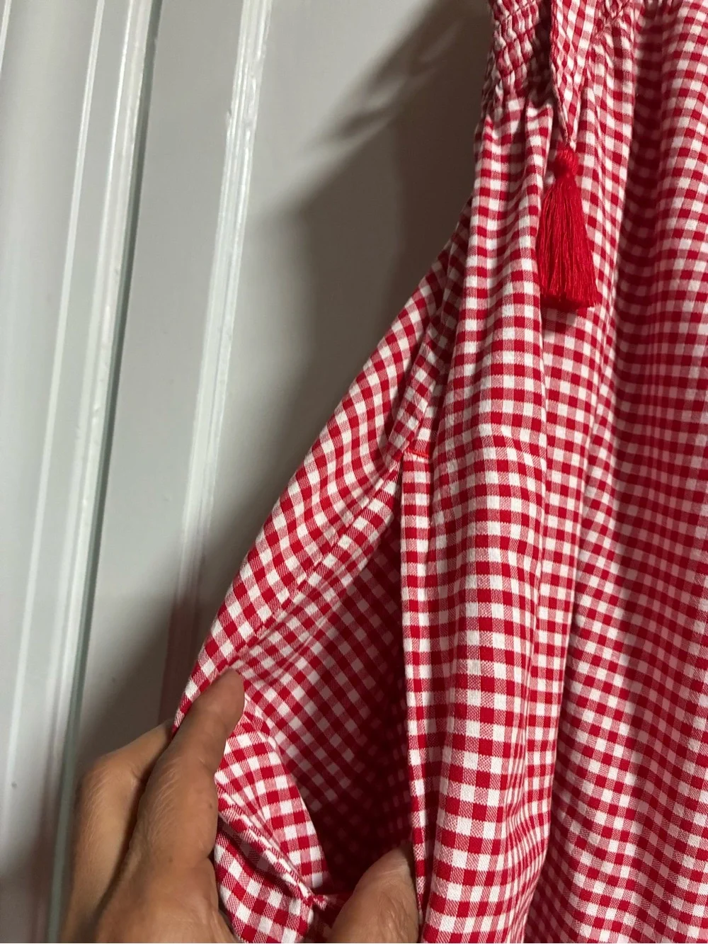 Old Navy Red and White Gingham Dress - Picture 4 of 6